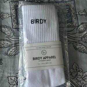 NEW in package Birdy Apparel socks White